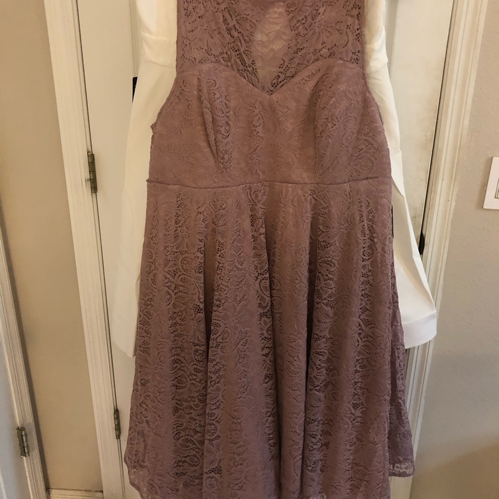 Mauve Lace skate dress
